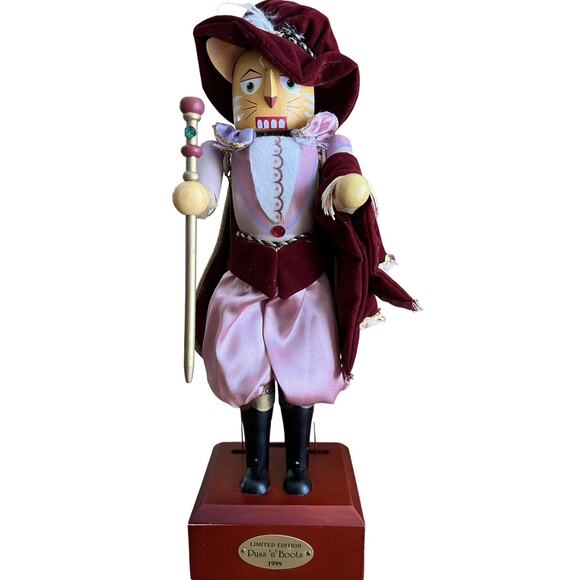 San Francisco Music Box Company Puss & Boots Nutcracker Limited Ed. W/Box **READ - Picture 1 of 8